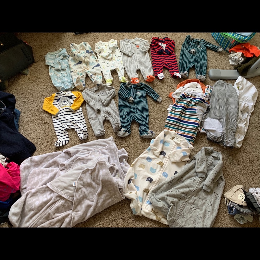 Newborn Boy Sleepers/Sleep Sacks/Swaddles